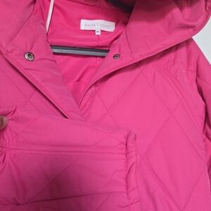 White Closet Barbie Pink Quilted Jacket M/L Size